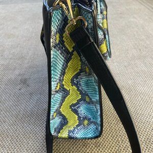 Charming Charlies Faux Snakeskin Satchel